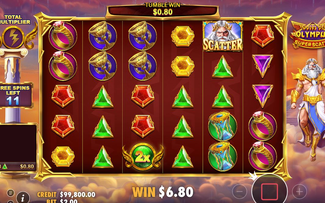 Free spins round with the special reel set in use