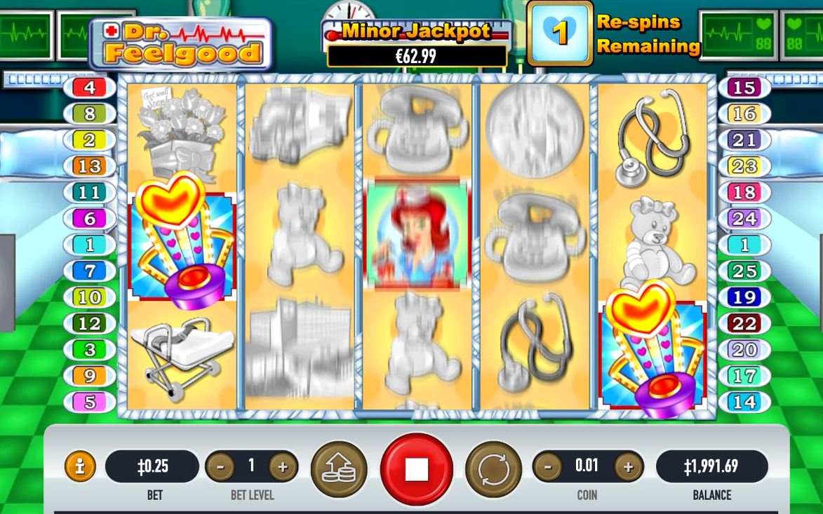 Re-spin counter reset to 3 by a new scatter