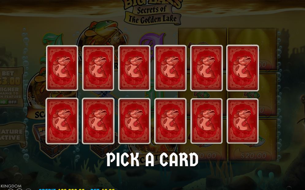Golden Lake Free Spins with MONEY symbols and blank tiles